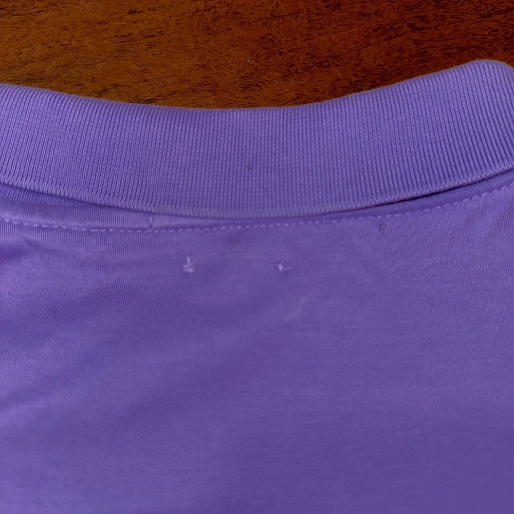 Polo Ralph Lauren Mens XL Classic Fit Purple Short Sleeve Flesh Pony Polo Shirt